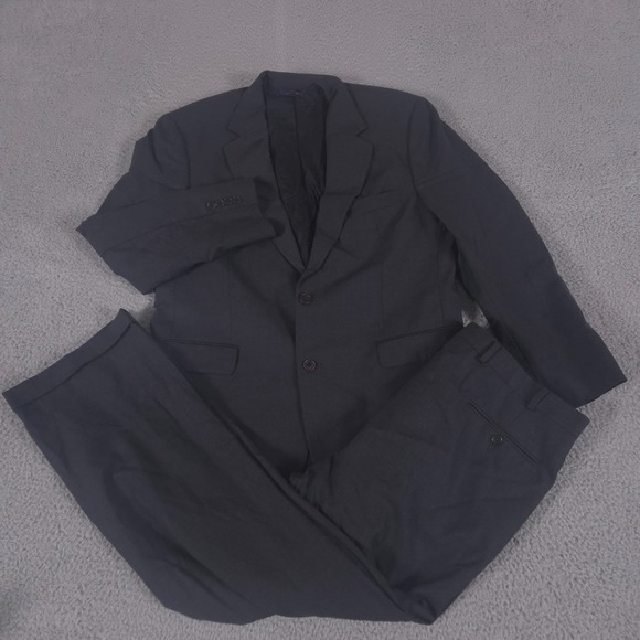 Brooks Brothers 2-Piece Suit Mens 42R Pants 36x32 Gray 346 Stretch Blazer Slacks